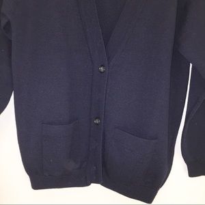 Nordstrom Sweaters - Nordstrom cardigan wool sweater Navy Medium VTG Nordstrom Sweaters - Nordstrom cardigan wool sweater Navy Medium VTG